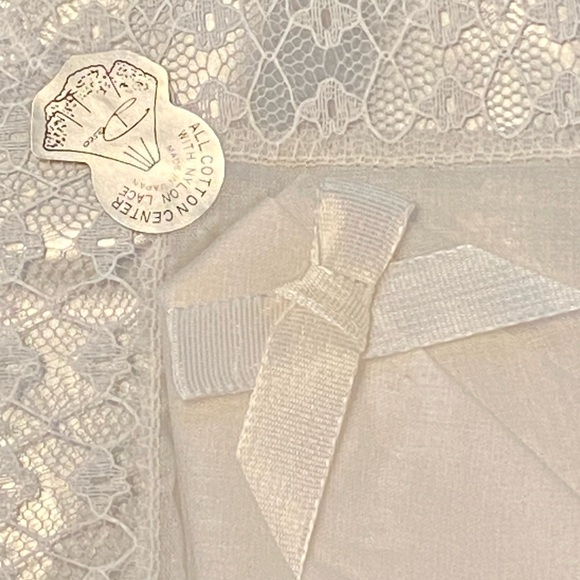 Pair of Vintage Desco Cotton and Lace Women’s Handkerchiefs in Original Box - Picture 3 of 7